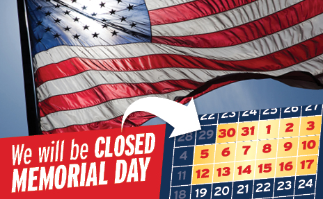 Closed Memorial Day